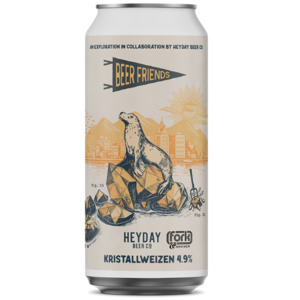 Wheat Beer: Heyday Beer Friends Kristalweizen 440ml