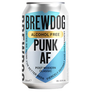 Brewdog Punk AF Alcohol Free IPA 330ml BB 09/09/2025