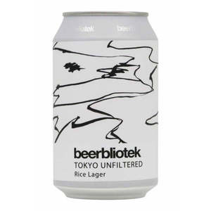 Craft Beer From Sweden: Beerbliotek Tokyo Unfiltered Rice Lager 330ml