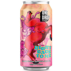 Sour Beer: One Drop Brewing Right Back To Me Double Fruited Smoothie Sour 440ml