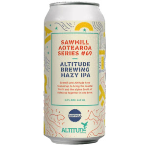 Hazy Ipa: Sawmill Aotearoa Series #69 Altitude Brewing Hazy IPA 440ml