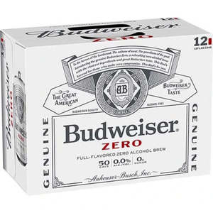 Lager: Budweiser Zero 330ml 12pk