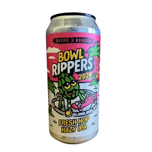 Hazy Ipa: Rhyme & Reason Bowl Rippers 2026 Fresh Hop Hazy IPA 440ml