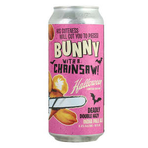 Double Ipa: Paperback Brewing Bunny With A Chainsaw Double Hazy IPA 440ml