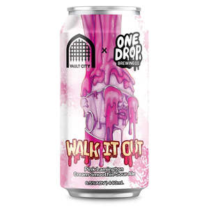 One Drop Brewing Walk It Out Pink Lamington Sour 440ml