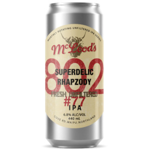 Mcleod's 802 #77 Unfiltered Hazy IPA 440ml