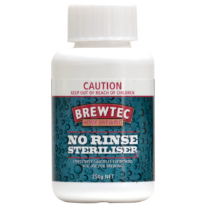 Products: Brewtec No-Rinse Steriliser Powder 250g – BeerLuv