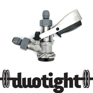 D-Type Coupler – Full Stainless Steel – DUOTIGHT 5/8″ to 8mm push in – BeerLuv