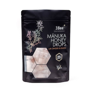 Mānuka Honey Drops with Ginger & Lemon - 3Bee