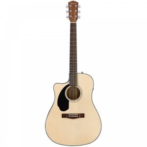 Left Handed Guitars: Fender CD60SCE Left hand model. Solid top w/ pickup