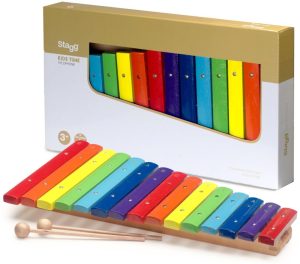 Drums And Percussion: Stagg 15 Key Wooden Xylophone W/mallets