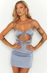 2 For 110: Hyacinth Blue Tie Mini Dress