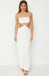 2 For 110: Mimi White Midi Dress