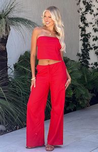 Loungewear: Vienna Red Pants