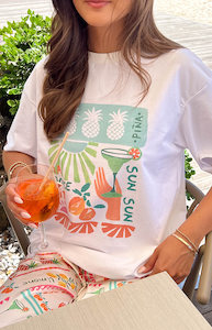 Loungewear: Jaz Dolce Vita Print Tee