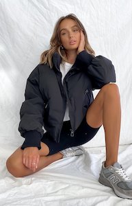 Puffer Jackets: Remi Puffer Jacket Black