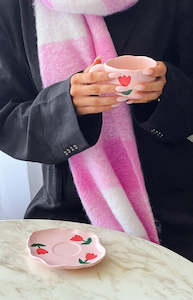 The Spring: Daisy Pink Floral Mug Set (FREE over $220)