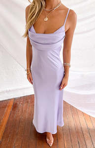Lilac Love: Matika Purple Maxi Dress