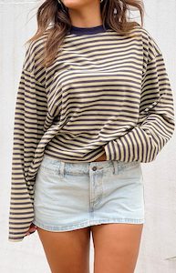 Lioness Rhode Light Denim Mini Skirt