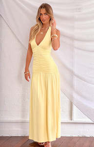 Gloria Yellow Maxi Dress