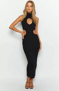 2 For 110: Rosah Black High Neck Maxi Dress