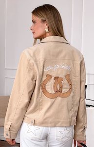 Back To School Outfits: Hugo Cream Cord Western Jacket