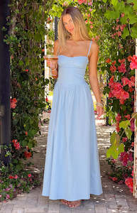 Stay Close Blue Maxi Dress