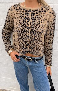 Cardigans: Kahli Leopard Print Cardigan