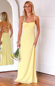 Arabelle Yellow Maxi Dress