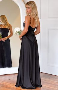 Bridesmaid Dresses: Joey Black Maxi Dress