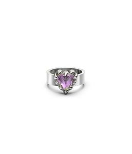 Stolen Girlfriends Club: Stolen Girlfriends Club Love Claw Ring Mystic Quartz