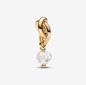 Products: Pandora April Faceted Birthstone Eternity Circle Dangle Charm