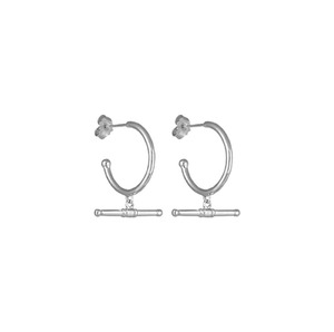 Bianc Bracelets Beija Flor: Bianc Anchor Earring Silver