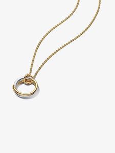 Products: Pandora Organically Shaped Two-Tone Pendant Necklace