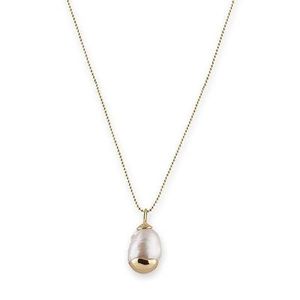 Bianc FWP GP Capped Pendant Necklace
