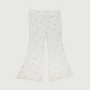 Bamboo Basics: Gingham Bow Print Bamboo Bell Bottoms
