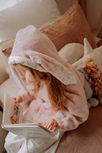 Jumpsuits: Bunny Hoodie Jacket - Pink