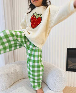 New Arrivals: Green Buffalo Check Waffle Pants
