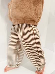 Chocolate Stripe Cotton Pants