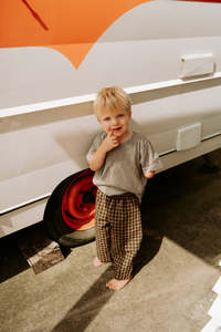 New Arrivals: Chocolate Gingham Pants