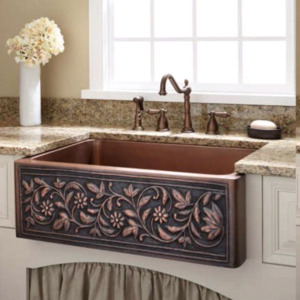 Copper Farmhouse Sink - 762 mm