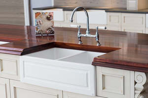 October Special - 50 % Off - Double Shaker Farmhouse Sink - 833 x 500 x 250mm