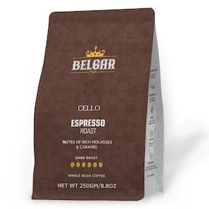 Cafe Supply: Cello Espresso Roast Coffee