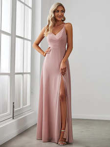 Pink Bridesmaids Dresses: Abbey Chiffon Bridesmaid Dress