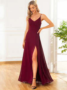 Red Bridesmaids Dresses: Abbey Chiffon Bridesmaid Dress