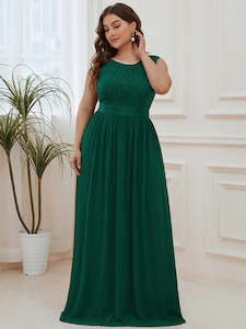 Green Bridesmaids Dresses: Demi Bridesmaid Dress with Lace bodice