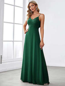 Green Bridesmaids Dresses: Tabitha Sleeveless Evening Dress