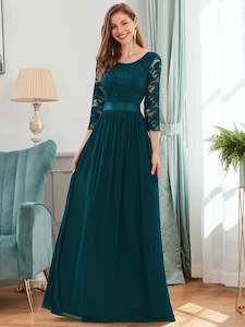Green Bridesmaids Dresses: Dawn Empire Waist Bridesmaid Dress