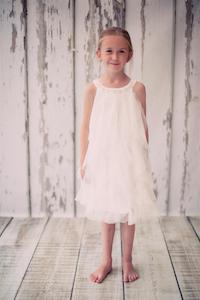 Flower Girl Dresses: Mesh Ruffle Dress