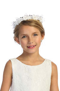 Flower Girl Accessories: Rhinestone Crystal Flower Crown